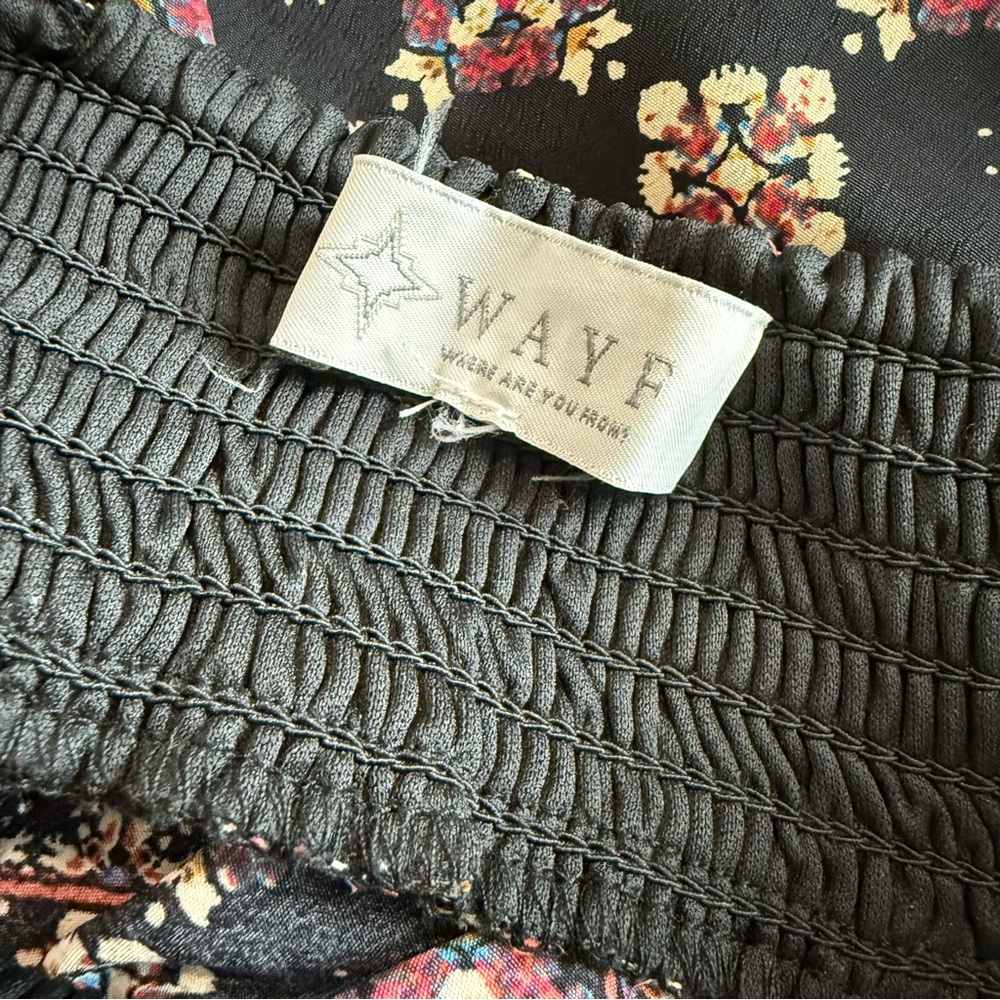 Wayf Abstract Floral Maxi Dress - Black and Pink - Picture 10 of 10